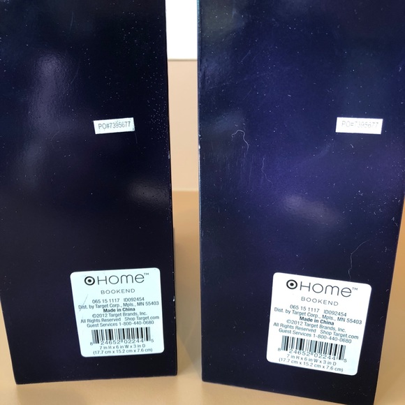 Seahorse Bookends, Navy Blue NWT - Picture 4 of 5